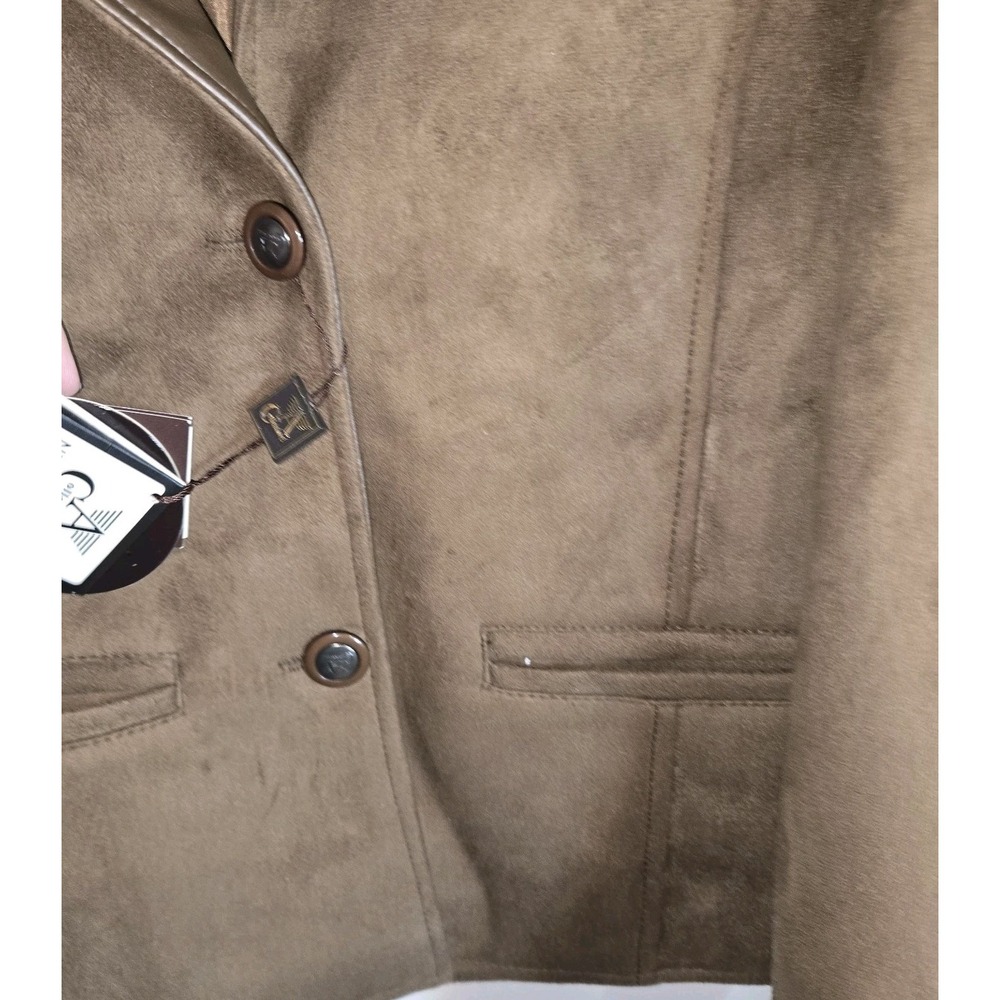 A Collezione olive/brown cropped jacket - Picture 7 of 11